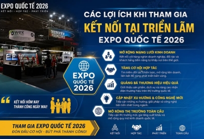  CÁC LỢI ÍCH KHI THAM GIA KẾT NỐI TẠI TRIỂN LÃM EXPO QUỐC TẾ 2026